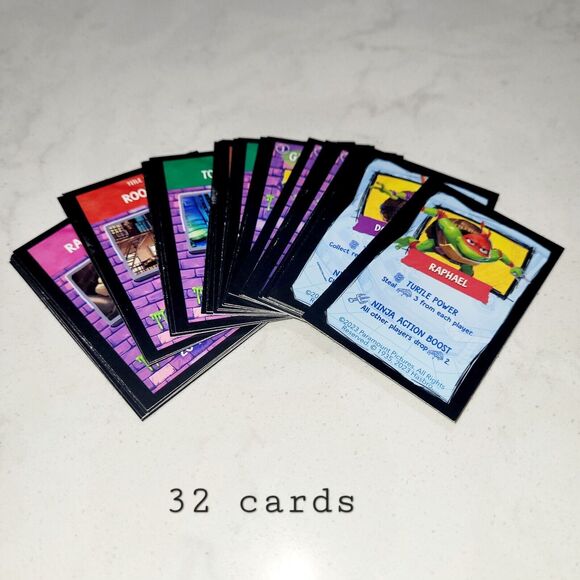 TMNT Monopoly Mutant Mayhem Replacement Movers & Cards & Pizza Pieces - Picture 5 of 9